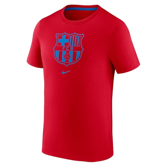 ⚽️🇪🇸NWT Large FC Barcelona Crest Men's Nike Soccer T-Shirt - Picture 3 of 3